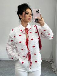 Shein Fehér Kötött Mintás Ing (M) (610533)