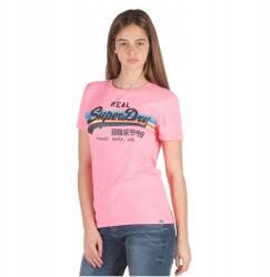Superdry Rózsaszín Melange Nyomott Mintás Póló (38) (580104)