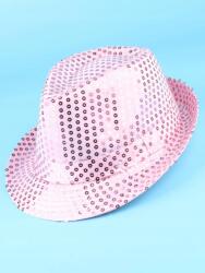 Shein Rózsaszín Flitteres Fedora Kalap (611158)