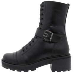Nicolis Ghete dama, negru, casual, piele naturala, imblanite, cu toc, Nicolis 144626-Negru (Marime: 36) (144626-Negru-36)