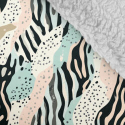 Takoy Téli softshell fehér báránybundával prémium pasztell Szafari