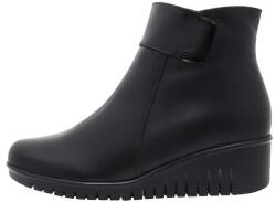 Nicolis Ghete dama, negru, casual, piele naturala, cu talpa groasa, Nicolis 157355-Negru (Marime: 36) (157355-Negru-36)