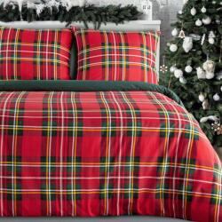 Takoy Karácsonyi pamut ágyneműhuzat-garnitúra 140x200 cm piros skót kockás