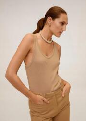 Mango Világosbarna Bordázott Felső (L) (543055)