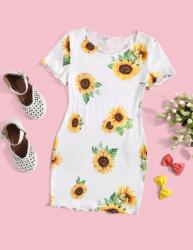 Shein Fehér Virágos Ruha (4L) (611936)