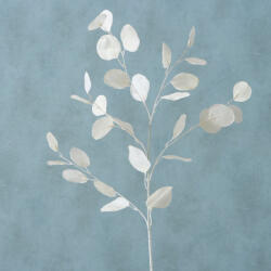  Óriási hófehér eucalyptus ág levelekkel - 90cm