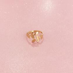 Pink Dream Beauty Virea - arany színű, leveles gyűrű