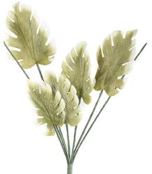  Óriási zöld színű 5 pálmaleveles habvirág - 105cm