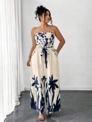 Shein Ekrü Overál Csíkos Mintával (1XL) (611550)