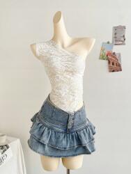 Shein Fehér Áttetsző Felső (s) (611897)