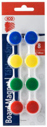 Ico Mágnes 20mm, 8 db/csomag, Ico, 4 klf. szín - papirx
