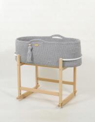 My Sweet Baby Mózeskosár Boho Handmade bölcsővel szürke (5902366030644)