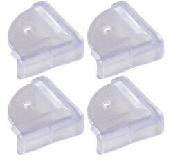 WALTECO Sarokvédő 43x43x19mm öntapadós átlátszó 4 db (WT-40093)