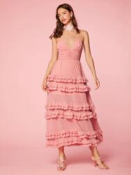 Shein LC54206 Shein Vállpántos Maxi Ruha Elegáns Fodros (3) Xs