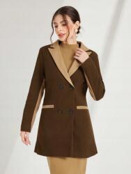 Shein Barna Kétsoros Kabát (M) (611098)