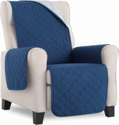 PovlečemeVás Kétoldalas fotelhuzat - kék, világosszürke (PV-000154)