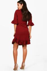 Boohoo M4G311 Boohoo Maternity Fekete Fodros Ruha M