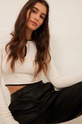 NA-KD Ekrü kötött felső, Size 2XL, viszkóz (545088)