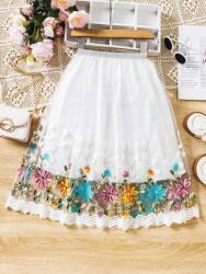 Shein Fehér Hímzett Szoknya (11-12L) (611255)