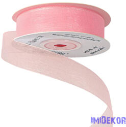  Organza szalag 20mm x 20m - Rózsaszín