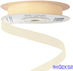  Organza szalag 10mm x 20m - Ekrü