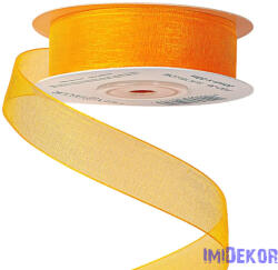  Organza szalag 20mm x 20m - Napsárga