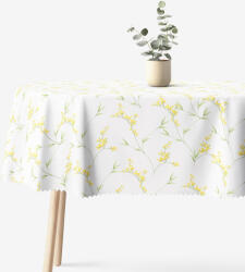 Goldea ovális teflonos terítő - mimózavirágok 140 x 200 cm