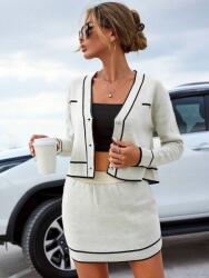 Shein Kötött Kardigán Szoknya Szett (s) (611541)