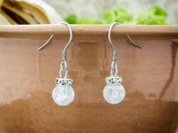 R. M. ékszer Szikrázó roppantott hegyikristály csillogó beakasztós fülbevaló (12581-RM)