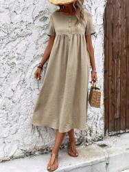 Shein Bézs Ruha MIDI Gombokkal (s) (584467)