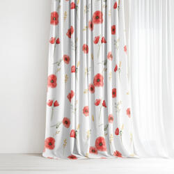 Goldea draperie decorativă luca - maci roșii 160x150 cm