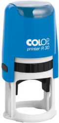 COLOP Bélyegző R30 Printer Colop kék ház/natúr párna kör lenyomat (15314255)
