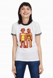 Desigual Fehér Flitteres Póló (s) (19SWTKD8_1000)