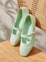 Shein Menta Színű Bebújós Balerinacipő (37) (587521)