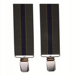  Férfi nadrágtartó, fekete zöld csíkos MB2054 (99851)