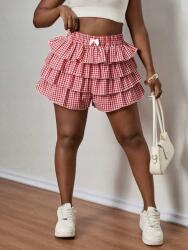 Shein Kockás Masnis Rövidnadrág (0XL) (611515)
