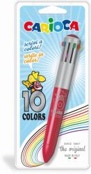CARIOCA Pix cu 10 culori, corp gri/color, blister, CARIOCA (CA-41501) - officeclass