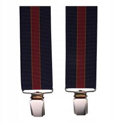  Férfi nadrágtartó, kék és piros csíkos MB2047 (99844)