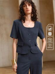 Shein Sötétkék Rövid Ujjú Blézer (M) (611442)