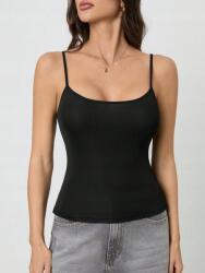 Shein Fekete Sima Vállpántos Felső (L) (586701)