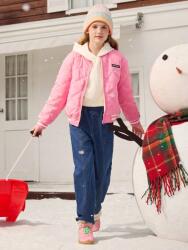 Shein Rózsaszín Steppelt Bomber Kabát (11L) (611761)