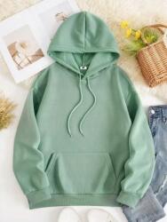 Shein Zsályás Kapucnis Pulóver Nyomott Mintával (4XL) (611552)