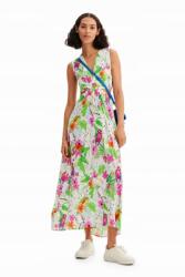 Desigual Fehér Ruha Színes Cut Out Mintával (s) (23SWVW73)