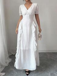 Shein Fehér Maxi Ruha Pöttyös (L) (612280)