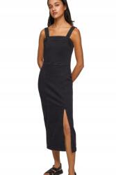 Pepe Jeans Fekete Farmer Ruha MIDI ujjatlan cipzáras nyitott hátú méret XS (553670)