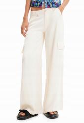 Desigual Egyenes Szárú Ekrü Nadrág (s) (585552)