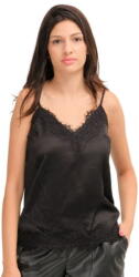 Liu Jo Fekete Szatén Vállpántos Felső (38) (551458)