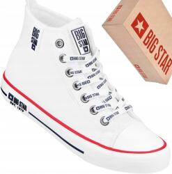 Big Star KK274597 fehér női tornacipő, bélelt sportcipő télire (209372101)