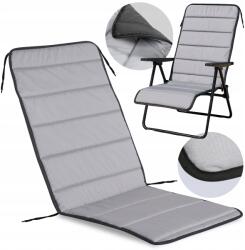  Vízálló, steppelt kerti párna padra, székre, napozóágyra 50x50x80 cm (POGAB50/50/80C-SZA)