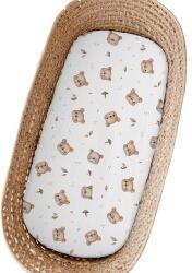 Muminky Muszlin lepedő Babakocsihoz Gumis 40x80cm Maci (Muminky)